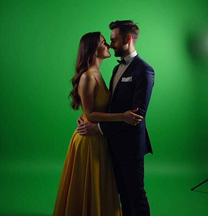 Couples Green Screen Portrait